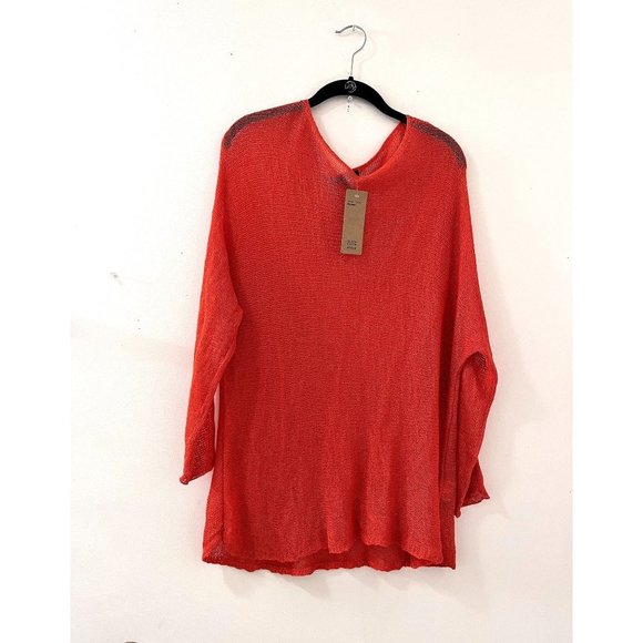 Eileen Fisher Tops - Women’s Boho Eileen Fisher Knit pullover Sweater tunic Size Large